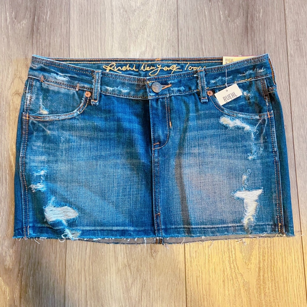 Ruehl No. 925 Short Denim Skirt